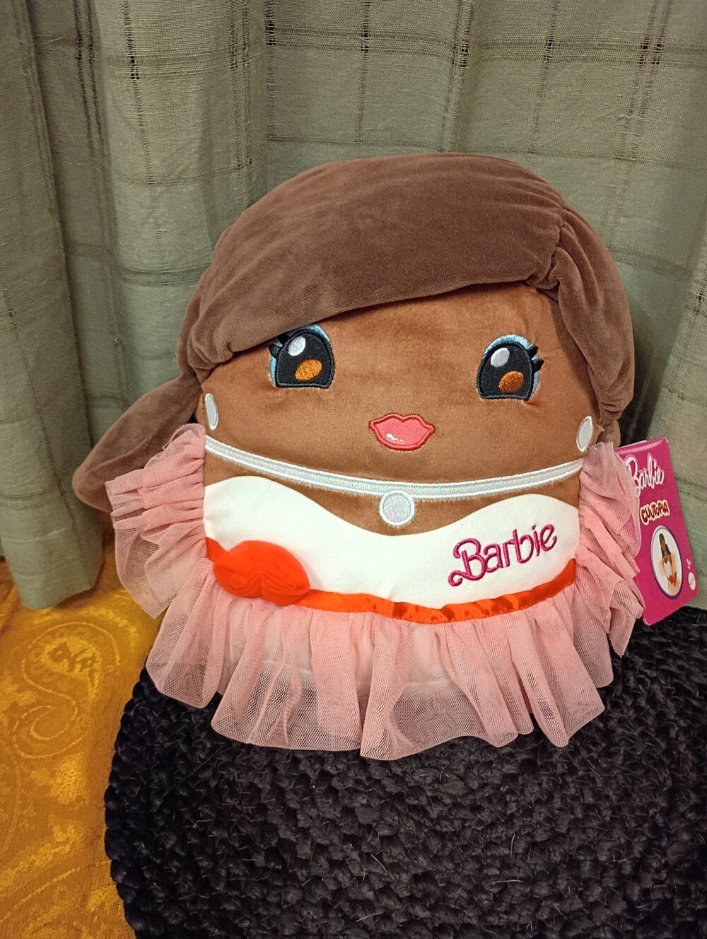 NWT Mattel Barbie Cuutopia Peaches And Cream Gown 10" Plush Toy